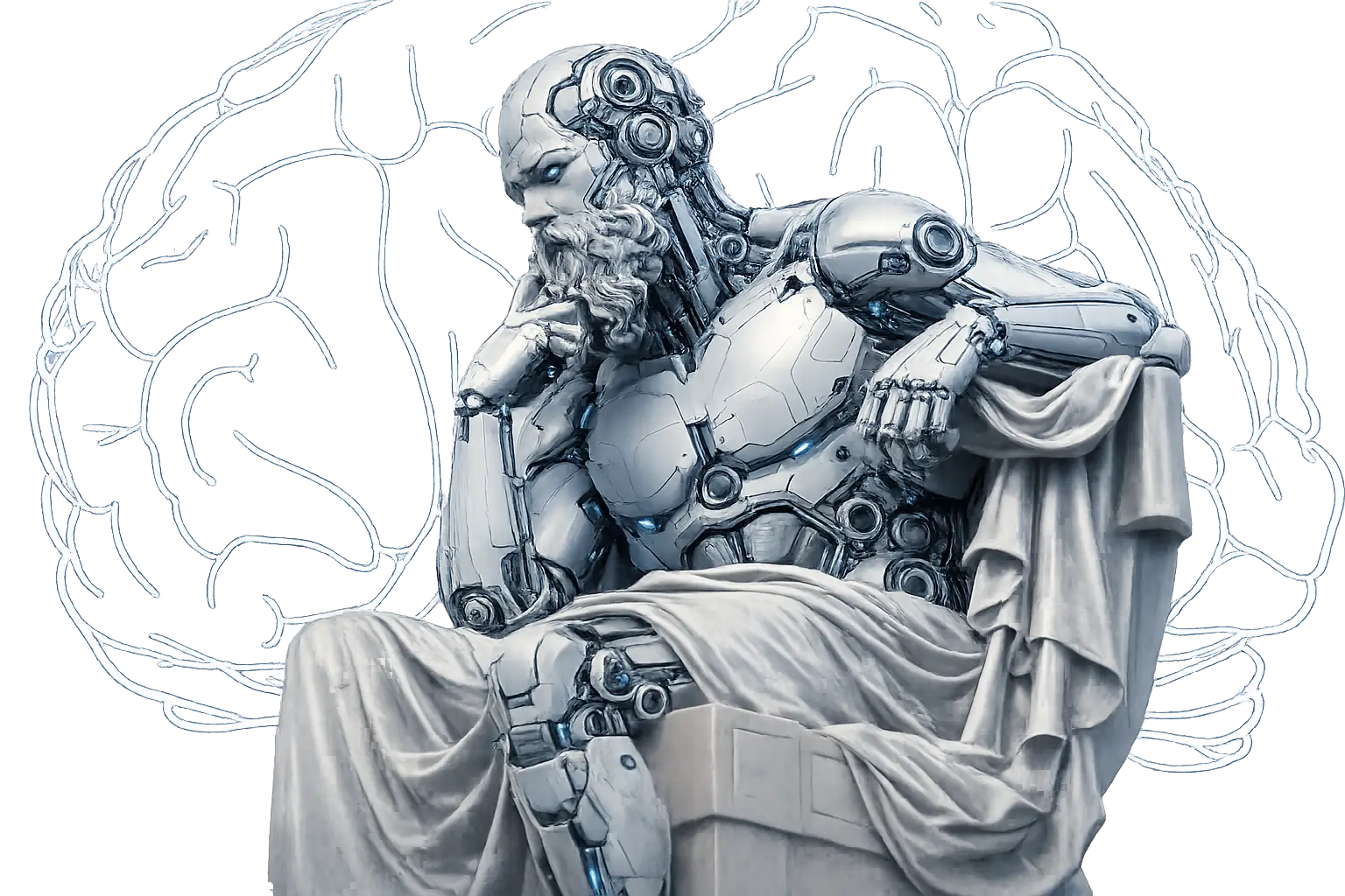 Robot model sculpture